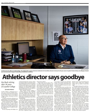 Athletics director says goodbye