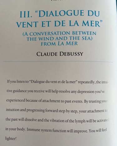 a page of the book: dialogue du vent et de la mer by claude debussy
