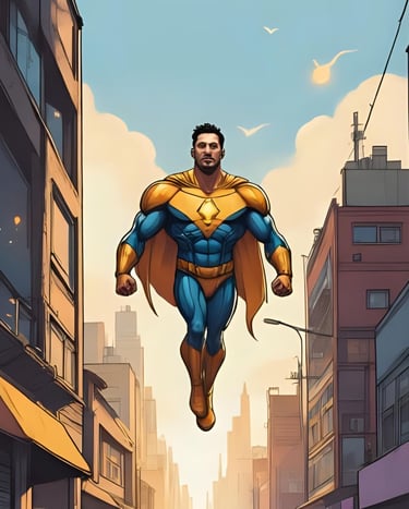 un pro devenu super héros et qui s'envole vers le succès