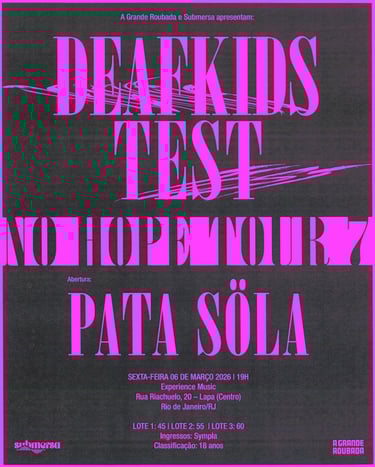 TEST e DEAFKIDS levam a "No Hope Tour" ao Rio de Janeiro