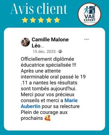 VAE EXPERT - Marie Aubertin - témoignage Accompagnement VAE en Alsace