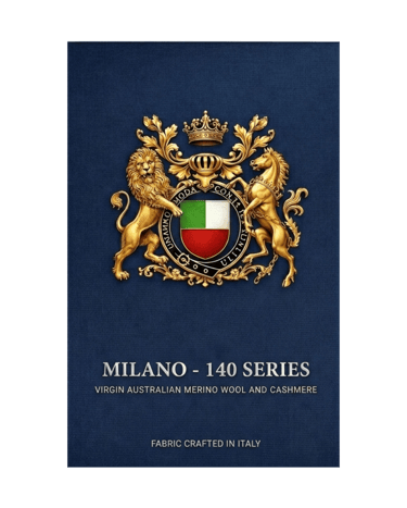 Milano 140 Series luxury fabric made of Italian virgin Australian merino wool and cashmere.