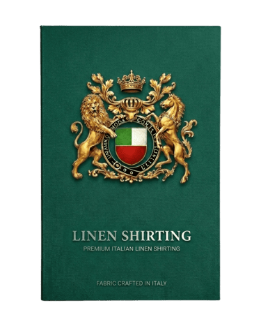 Premium Italian linen shirting fabric