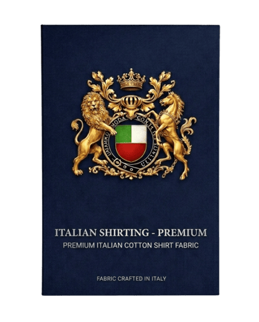 Premium Italian cotton shirting fabric