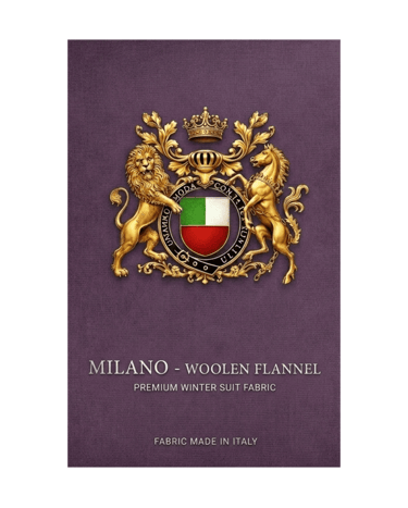 Milano woolen flannel fabric