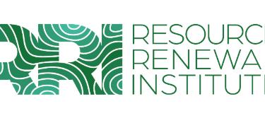 Green 'RRI' logo with wavy patterns and 'Resource Renewal Institute' text".