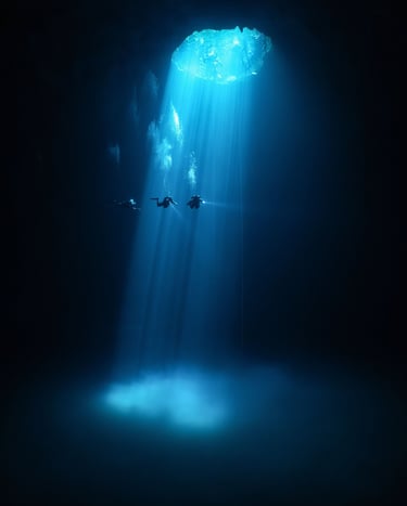 Liquid Light: An underwater photography guide to the cenotes of mexico - book cover by shawn murphy