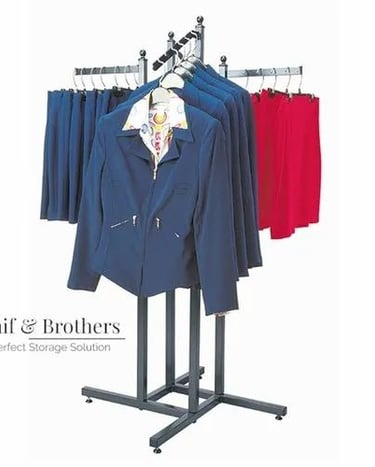 Four Way Garment Display Rack