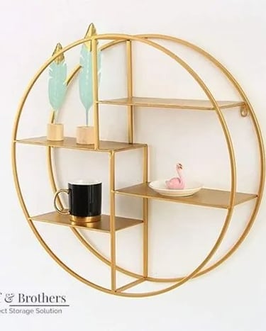 Golden Rack For Home And Office