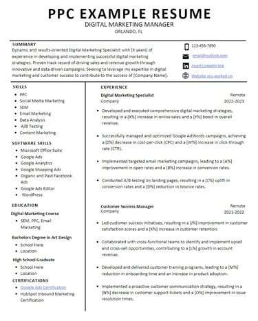 a professional resume template for a professional resume