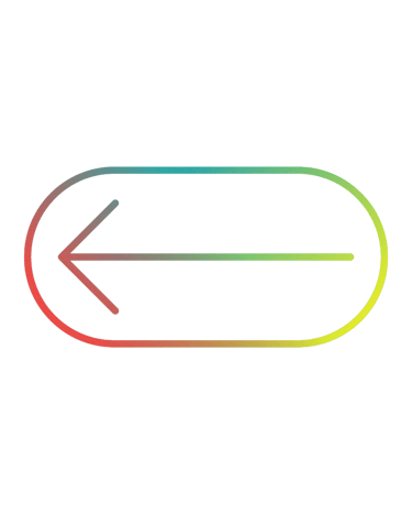 a rainbow colored arrow pointing to the left side of a button