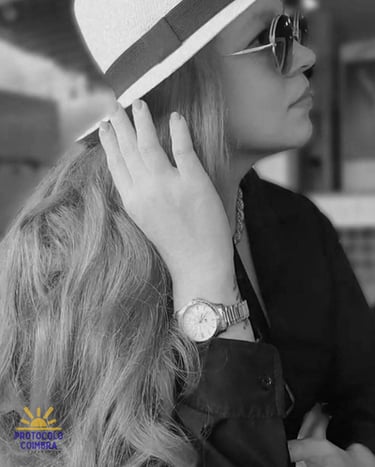 Photograph of the administrator and voice of the Coimbra Protocol in Spanish.