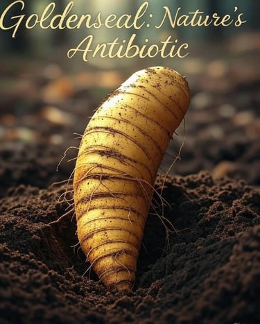 Certified Organic Echinacea/Goldenseal Root Tincture Cold Pressed!