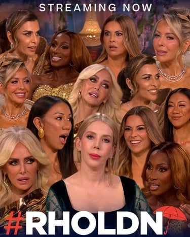 RHOL cast reactions collage for reunion episode.