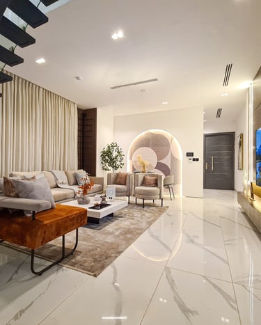 New build. Finish. Contemporary Interior Design.