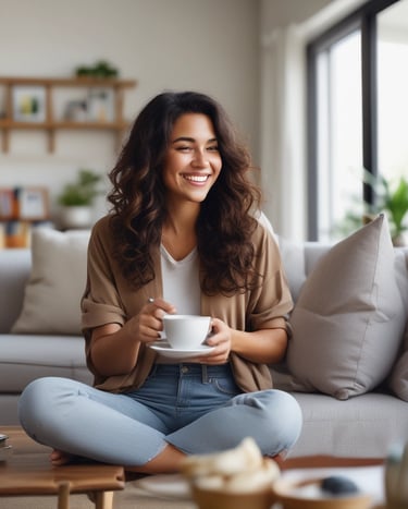 Bright living room with modern inventory