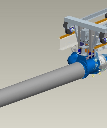 3 D of a Kiln Burner System
