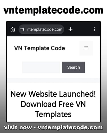 New VN Template Code website