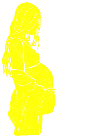 Ilustración de una mujer embarazada 