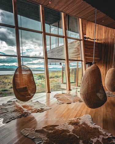 Tierra Patagonia hotel sitting room
