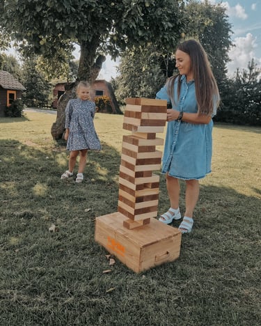 XXL Jenga žaidimas nuomai Klaipėdoje