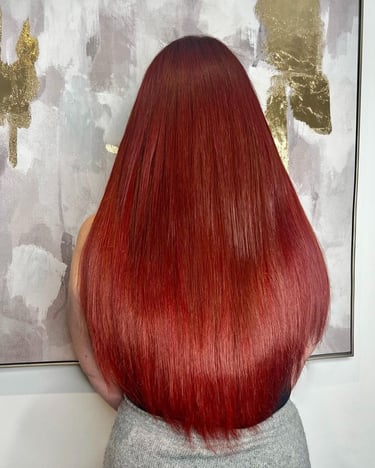 Before and after weft hair extensions St Albans