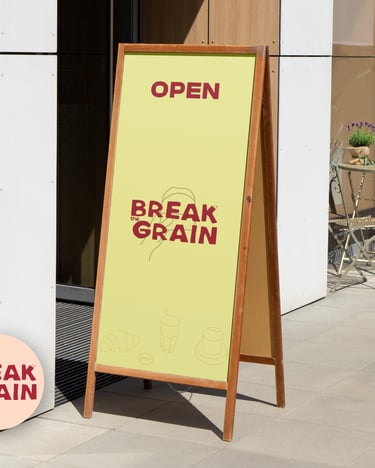 Identité visuelle - Break the grain - coffee par Soleado studio