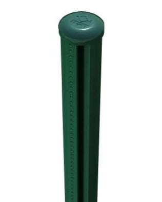 poteau rond a feuillure vert