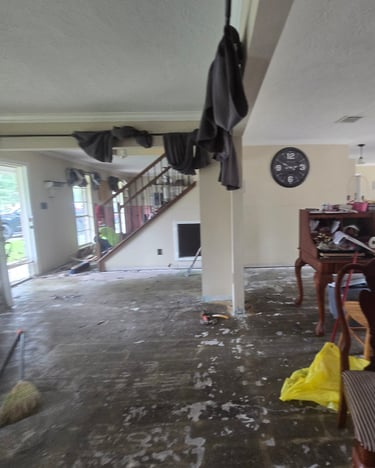 Flood damaged home conroe tx