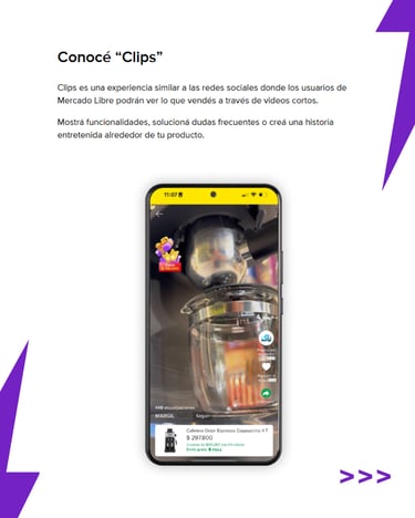 demostracion de lo que son los clips de mercado libre