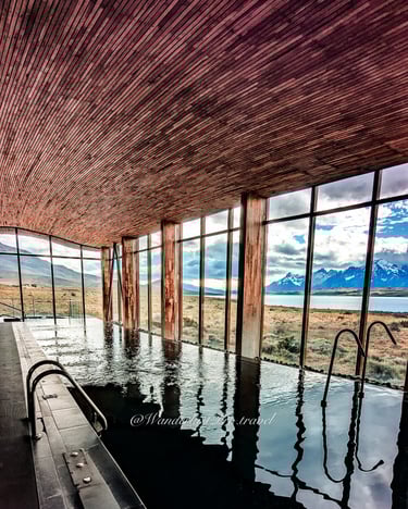 Tierra Patagonia hotel lap pool and spa