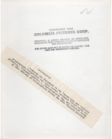 Vintage 1950 Columbia Pictures Corp Photograph of The Harlem Globetrotters basketball movie with Goo