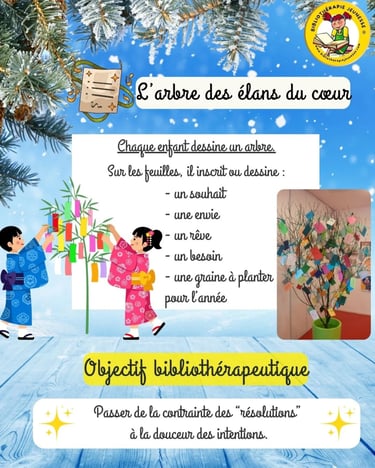 activité bibliothérapie enfant nouvelle année