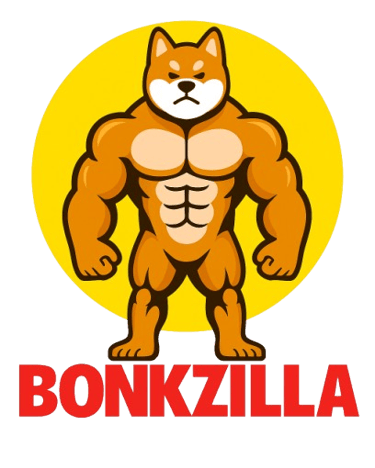 a dog with a dog on the back of a sign that says bonkzi