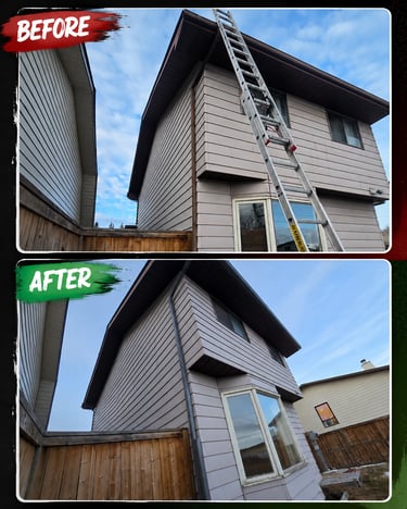 Residential gutter and downspout replacement