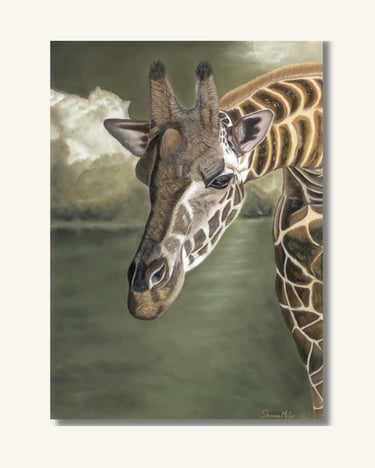 South African Giraffe Art