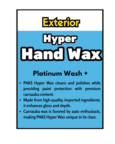 Cleans, polishes, provides paint protection with carnauba, enhances gloss and depth