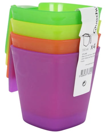 Caneca de Camping Quechua (kit com 4 unidades)