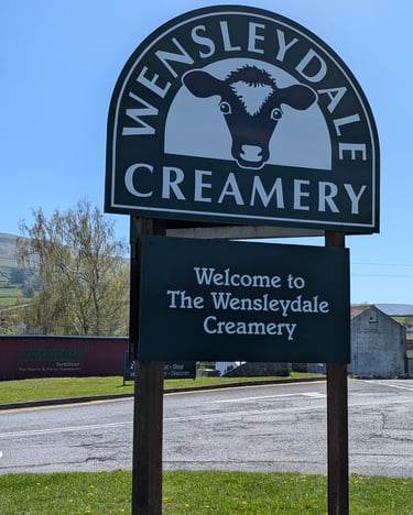 A sign at a tourist attraction in teh Yorkshire Dales.