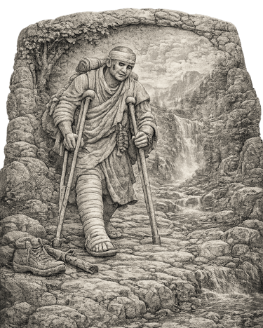 walkforpeace monks severe injuries statue 3d