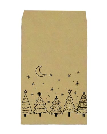 Leuke kraft geschenkzakjes voor Kerstmis en Nieuwjaar.