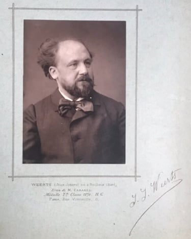 Jean-Joseph Weerts peintre né à Roubaix