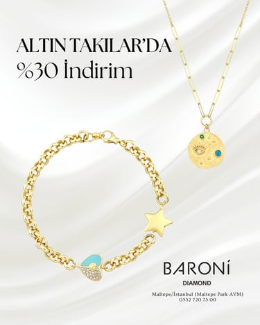 Baroni Post Tasarımı  mineli Altın