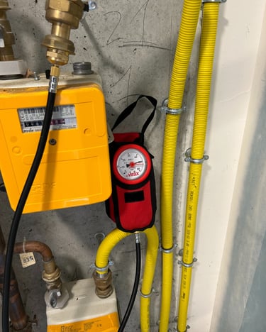 Test pression gaz