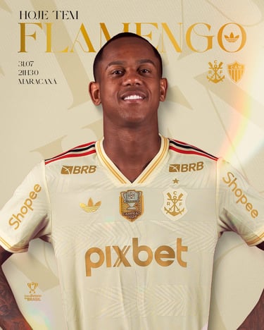 Flamengo estreará seu terceiro uniforme hoje.