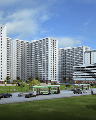 a city street scene with a bus and a bus