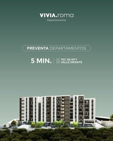 Edificio de apartamentos moderno en venta en Monterrey, cerca de Valle Oriente y Tec de Monterrey.