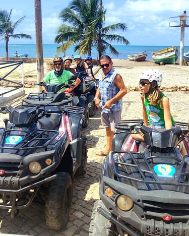 Quad rental on Maio Island with ocean view: an authentic adventure along trails, pristine nature, an