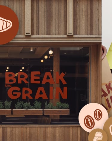 Identité visuelle - Break the grain - coffee par Soleado studio