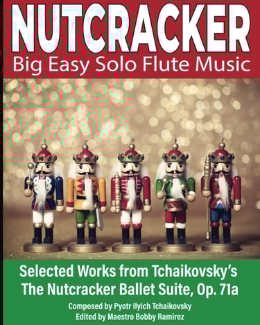 Nutcracker Big Easy Solo Flute Music Book